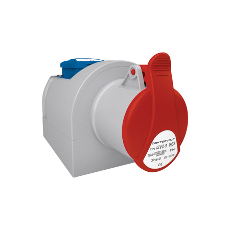 Kombi Wandsteckdose 16A/5-polig + 230V/16A IZVZ-S 1653 DV
