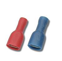 100Stk Flachsteckhülsen Kabelschutz vollisoliert weiblich verschiedene Größe 8591 GKCI1,5/6,3/0,8