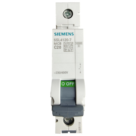 SIEMENS Leitungsschutzschalter C20A 1P 10kA MCB VDE Sicherungsautomat 5SL4120-7