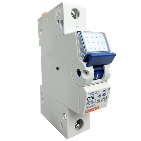 GEWISS Leitungsschutzschalter C16A 1P 10kA VDE PR61 Sicherungsautomat GW92607