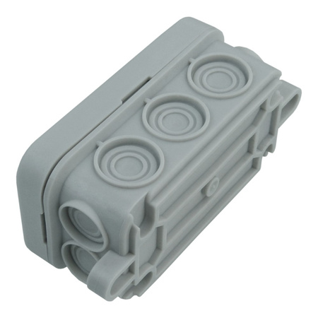 Abzweigkasten 80x43x37mm 10-Dichtmembranen IP55 Elettrocanali EC411C1