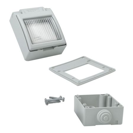 Ein- und Aus- Schalter Aufputz IP55 grau M-L 1570.00