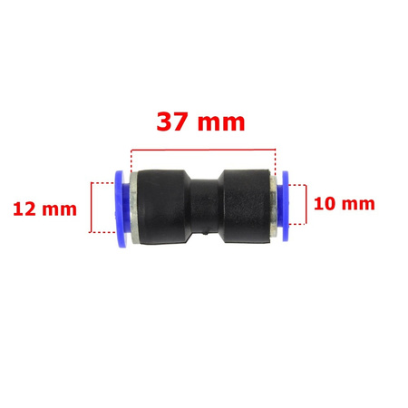 Schlauchverbinder PU/PE Druckluftverbinder Reduzierung 6-4 mm 10-8 mm 12-10 mm