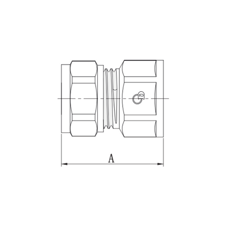 Verbindungselement, Klemmverschraubung für Mehrschichtrohre 1/2x16.ZŁ-DZ FTN-002.1/2X16.