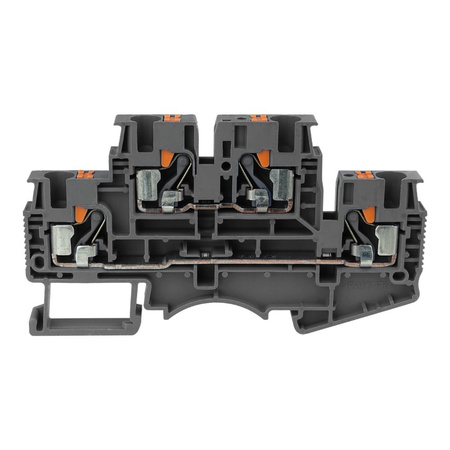 Reihenklemme 4mm2 4 Leiter Doppelstockklemme Etagenklemme Grau DSKK4-01P-11-00A(H)