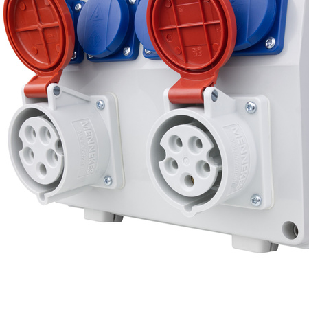 Stromverteiler pTD-S/FI 32A 16A 4x230V SIEMENS und MENNEKES Doktorvolt DV-4845-D