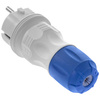 Zerlegbarer gerader Stecker WT-54 IP54 2P+E 16A 250V Uni-Schuko grau-blau W-97976
