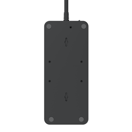 Steckdosenleiste mit 6x Schuko 230V 3x USB-A 1x USB-C 2m Schwarz W-00354