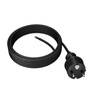 Anschlusskabel 4,5m IP44 mit geradem Stecker 250V 16A 3x1,5 mm² H05RR-F PP-40H Schwarz W-97273