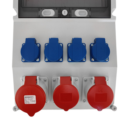 Stromverteiler eXT 32A 2x16A 4x230V Baustromverteiler Doktorvolt DV-2285-D