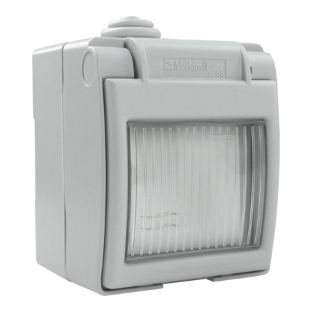 Ein- und Aus- Schalter Aufputz IP55 grau M-L 1570.00