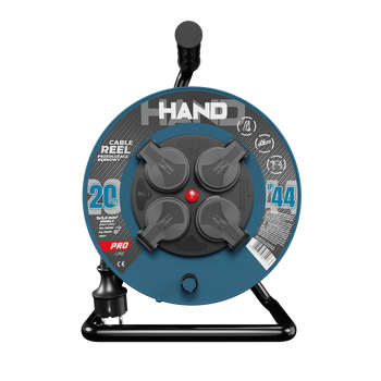 Kabeltrommel HAND PRO 20m 4x Steckdosen 230V IP44 H05RN-F 3x2,5 mm² W-96316
