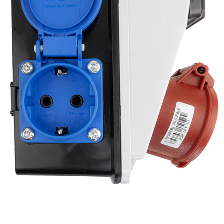 Wandverteiler XS-S 16A 2x230V IP44 Stromverteiler Komplett Verdrahtet Doktorvolt DV-5107-D