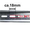 65cm Tragschiene Hutschiene DIN-Schiene TH35 gelocht perforiert verzinkt Doktorvolt 1011