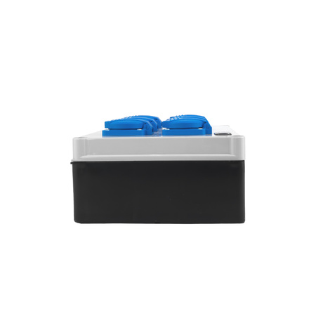 Baustromverteiler 16A 6x230V kompakt Stromverteiler hermetisch IP54 Schuko ohne Sicherungen Doktorvolt DV-0171-F