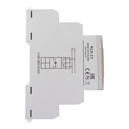 Leuchtmelder 1 Phasen gelb Kontrollleuchte Phasenprüfer LED RLK-1Y Relpol 863025