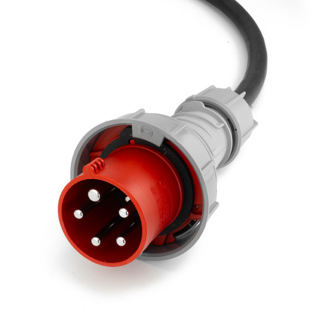 Baustromverteiler 32A 16A 12x230V mit MID-Energiezähler Mennekes Steckdosen und 5x10mm² Kabel Doktorvolt® eXT-S/FI DV-8218-F