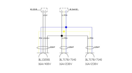 Energiewürfel Stromverteiler mDV 1x16A/5P 2x230V Doktorvolt DV-2695-D