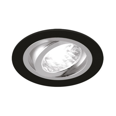 Einbaustrahler GU10 ALUM C MATBLACK/CHROME IDEUS 03624