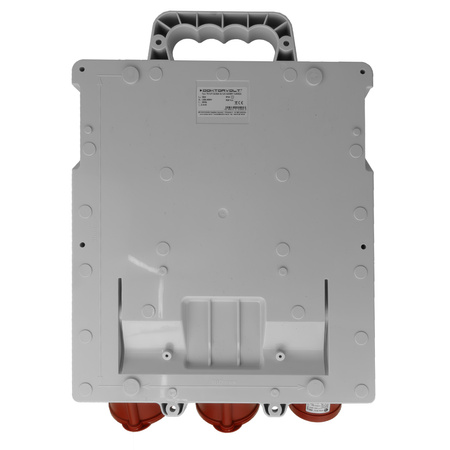 Baustromverteiler 3x16A 2x32A CEE 4x230V Stromverteiler mit Handgriff und Anbaustecker Doktorvolt TR-S/FI DV-5053-D