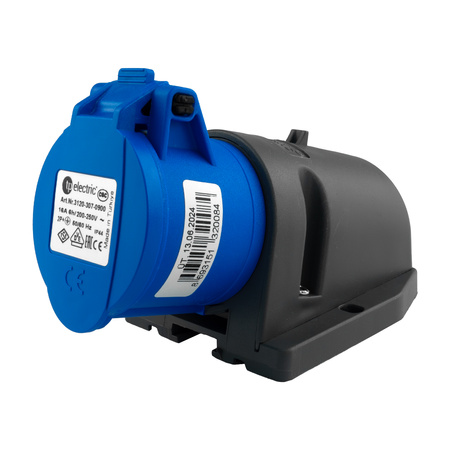 Aufputz Campingsteckdose CEE 3P 16A IP44 230V VDE TP Caravan Steckodose Electric 3120-307-0900