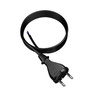 Anschlusskabel 4,5m mit geradem Stecker TYP E 230V 16A 2×1 mm² H07RN-F PP-21 Schwarz W-97258