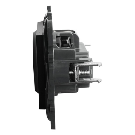 Steckdose 2P + E Schuko schwarz Niloe Step 863521