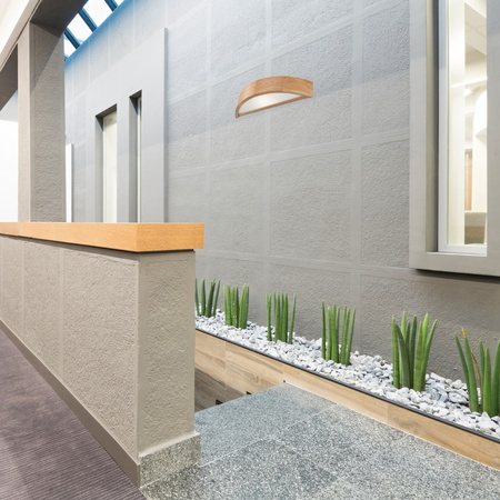 LED Wandleuchte Lampe Eiche 1-flammig 40,5/11,5 cm E27 LD-PD-6.4 DAB