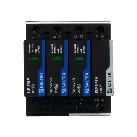 Überspannungsableiter Typ 2 40kA SLP-275 V/3+1 bis 1500V DC für Hutschiene Überspannungsschutz Blitzschutz für Niederspannung Varistortechnologie A01946