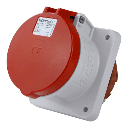 CEE Mennekes Einbausteckdose 63A 5p 400V IP44 Anbausteckdose Typ 1252A MEN1252A