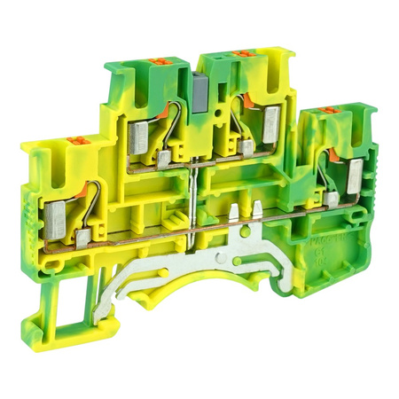 Reihenklemme 2.5mm2 4 Leiter Doppelstockklemme Etagenklemme PE DSKK2.5-PE-01P-1C-00
