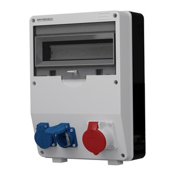 Baustromverteiler TD 16A 2x230V Mennekes Stromverteiler Doktorvolt DV-6763-D