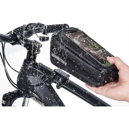 Fahrrad-Lenkertasche Snake Track ST02 wasserdicht mit Handyfach 1L T-50235