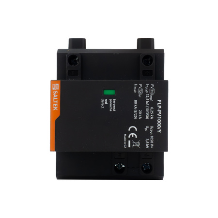 PV-Überspannungsableiter t1+t2 40kA FLP-PV1000/Y bis 1050V DC für Hutschiene Überspannungsschutz Blitzschutz Photovoltaik Varistortechnologie A04201