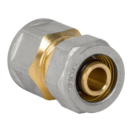 Verbindungselement, Klemmverschraubung für Mehrschichtrohre 1/2x16.ZŁ-DZ FTN-002.1/2X16.