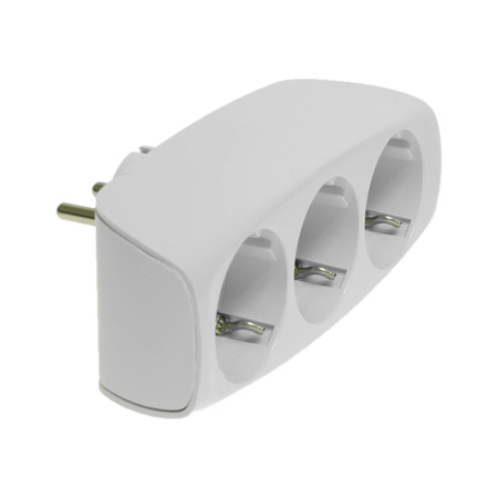 Steckdosenadapter mit drei 230V Steckdosen Schuko W-32002