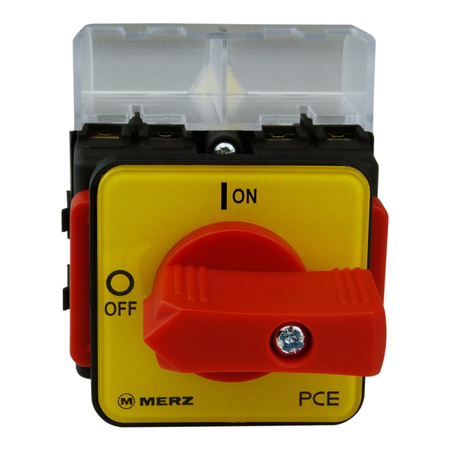 Not-Aus-Schalter Trennschalter ML0 16A 4P Hauptschalter IP55 PCE MERZ ML016.4-TB/RG1