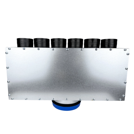 Lüftungsverteiler Verteilerkasten 6x75 Ø160 Wohnraumlüftung Luftverteiler E-KRT-6x75/160-OC