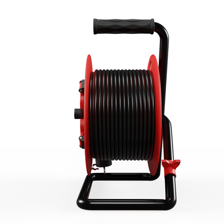 Kabeltrommel 25m 4× 230 V Schuko 3×1,5 H05RR-F Professional Line W-97381