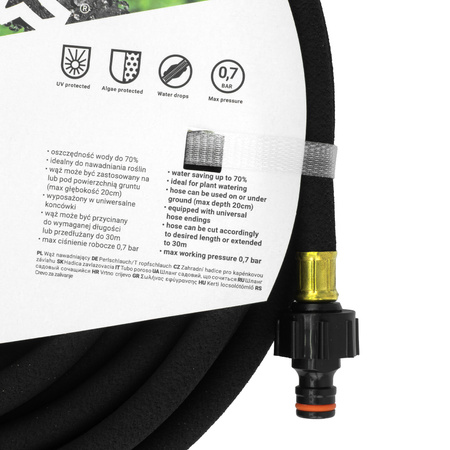 Perlschlauch Tropfschlauch Schwitzschlauch Bewässerungsschlauch AQUA-DROP 1/2" 15m Gartenschlauch Bradas WAD1/2015