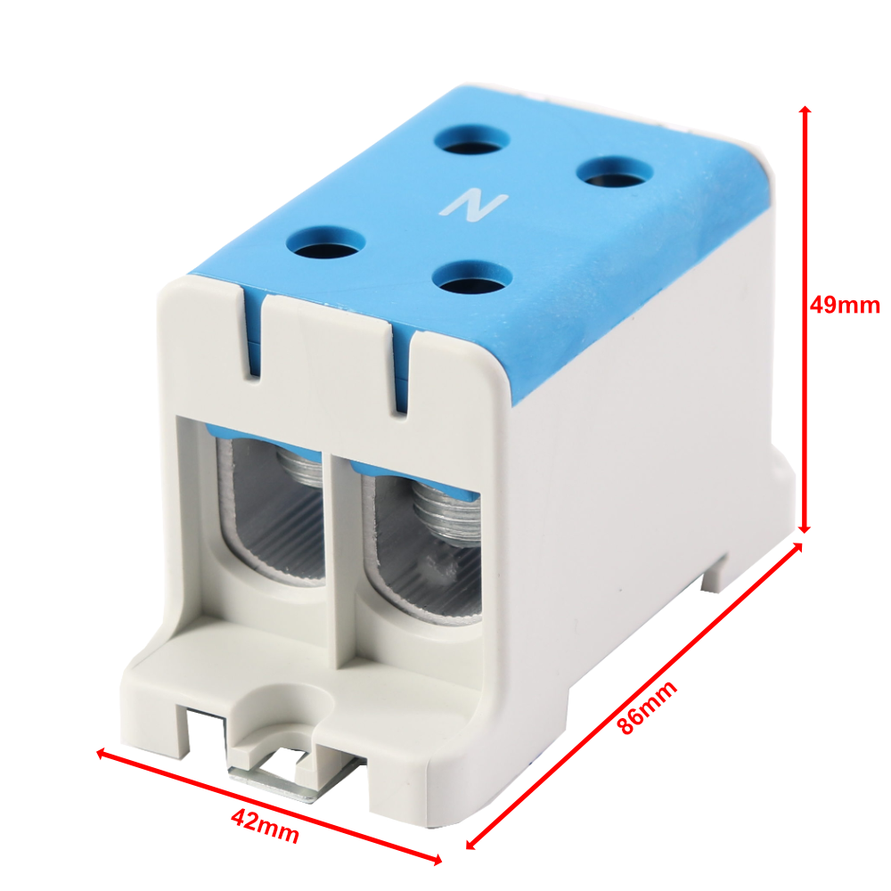 Hauptleitungsklemme Anschlussklemme ETB 95/1x2 Al/Cu Universalklemme elektroinstallation 4 Löcher  Elektro Becov