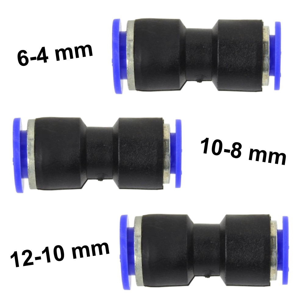2x Verbinder Verbindungsstück für Rohr und Schlauchverbindungen Ø 5 mm 