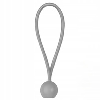 10 Stk. Spanngummi Set mit Kugel 10x20cm grau Bradas BCB-0520GY-B