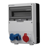 Baustromverteiler TD 16A 2x230V Mennekes Stromverteiler Doktorvolt DV-6763-D