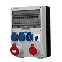 Stromverteiler TD-S/FI 1x32A 1x16A 3x230V franz/belg System mit Nockenschalter 0-1 Doktorvolt DV-2503-F