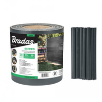 Zaunband 19cmx35m anthrazit Zaun- Palisadenband Sichtschutz Lärmschutz BRADAS TOB4501935GYL