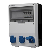 Stromverteiler TD-S/FI 3x230V FI-Schalter 40A 2P Doktorvolt® DV-9023-D