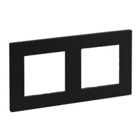 Abdeckrahmen 2-fach Rahmen schwarz Niloe Step 863592