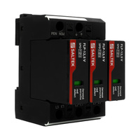 Überspannungsableiter Typ 1 12,5kA FLP-12,5 V/3 bis 350V DC für Hutschiene Überspannungsschutz Blitzschutz für Niederspannung A03425