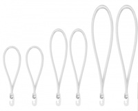 Spanngummi Set mit PVC Haken 2x18/25/40cm weiss Bradas BCH3-04SET1WH-B